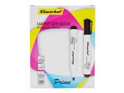Маркер для досок Silwerhof PRIME 118005-01 1-3мм черный