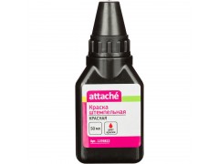 Краска штемпельная Attache красная 50 гр, 1195822