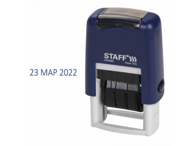 Датер-мини STAFF, месяц буквами , оттиск 22х4 мм, 237432