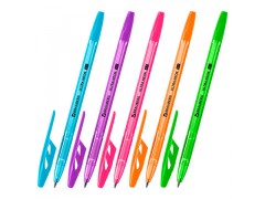 Ручка шариковая BRAUBERG "ULTRA NEON", СИНЯЯ, узел 0,7 мм, чернила ГЕРМАНИЯ, наконечник ШВЕЙЦАРИЯ, 143566