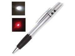 Указка лазерная, радиус 200 м, LED фонарь, шариковая ручка, линия 0,5 мм, LH612