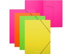 Папка на резинках пластиковая ErichKrause Matt Neon, A4, ассорти 