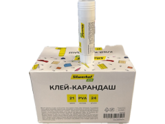 Клей-карандаш Silwerhof Eco 21гр ПВА дисплей картонный, 2064838