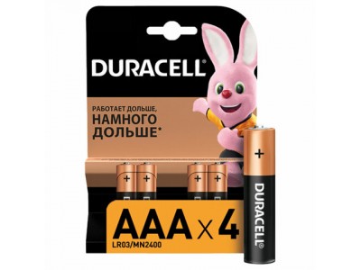 Батарейка Duracell Basic AAA (LR03) 4BL