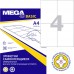 Этикетки самокл. ProMEGA Label BASIC 105х148 мм./4 шт. на лис.А4(100л./уп), 774463