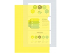 Папка-уголок Бюрократ -EE310/1YEL A4 пластик 0.15мм желтый