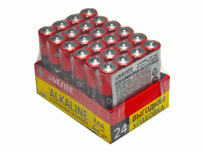 Батарейка "deVENTE. Alkaline" алкалиновая, AAA, LR03, 1,5В, 4 шт в термоусад. пленке, 9010115