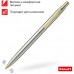 Ручка шариковая Luxor "Sterling" синяя, 1,0мм, корпус хром/золото, кнопочный механизм 8210