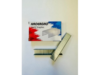 Скобы для степлера №24/8 HAOERGAO из высококачественной стали, оцинкованные, энергосберегающие, 1000 шт.