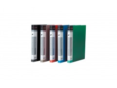 Папка на 2 кольцах А4, 25мм, 950мкм, пластик, синяя, арт. US-1012/2R blue