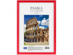 Рамка пластиковая 21*30см, OfficeSpace, №1, красная 225449