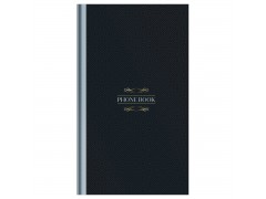 Телефонная книга А5, 80л., 7БЦ, OfficeSpace "Моноколор. Dark", выборочный УФ-лак, с высечкой Тк80т_55496