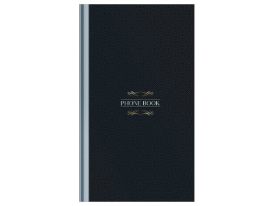 Телефонная книга А5, 80л., 7БЦ, OfficeSpace "Моноколор. Dark", выборочный УФ-лак, с высечкой Тк80т_55496