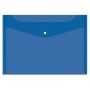 Папка-конверт на кнопке OfficeSpace А4, 150мкм, цвет синий