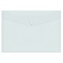 Папка-конверт на кнопке OfficeSpace А4, 150мкм, прозрачная