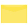 Папка-конверт на кнопке OfficeSpace А4, 150мкм, цвет желтый