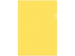 Папка-уголок OfficeSpace, А4, 150мкм, цвет желтый
