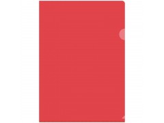Папка-уголок OfficeSpace, А4, 150мкм, цвет красный