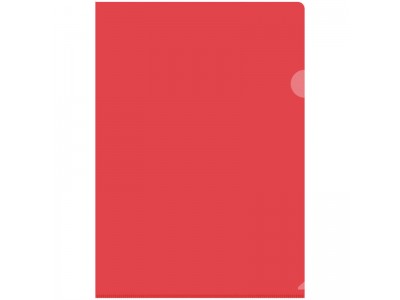Папка-уголок OfficeSpace, А4, 150мкм, цвет красный