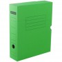 Короб архивный с клапаном, микрогофрокартон, 75мм, цвет зеленый