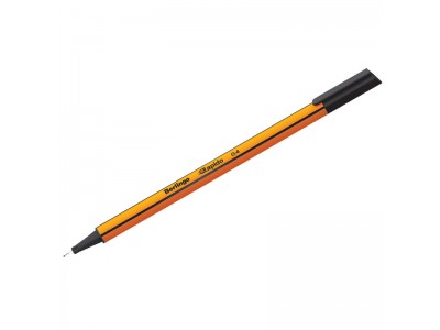 Ручка капиллярная Berlingo "Rapido" черная, 0,4мм, трехгранная CK_40100