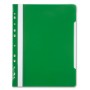 Папка-скоросшиватель Бюрократ -PS-P20 A4 прозрач.верх.лист боков.перф. пластик, 0.12/0.16, цвет зеленый