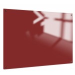 Доска стеклянная магнитно-маркерная Classic Boards BMG129, 120х90см, арт. GB1290, цвет красный
