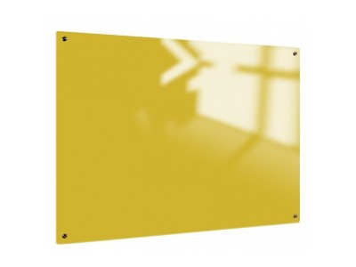 Доска стеклянная магнитно-маркерная Classic Boards BMG645, 60х45см, арт. GB6045, цвет желтый