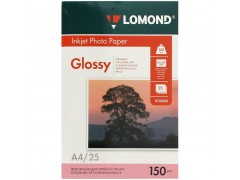 Бумага А4 для стр. принтеров Lomond, 150г/м2 (25л) гл.одн., арт. 0102043