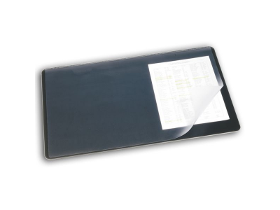 Подкладка настольная с прозрачным верхом, 40х53 см, черная, арт. 7202-01