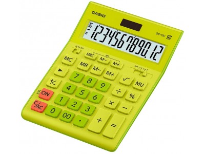 Калькулятор настольный Casio GR-12C-GN салатовый 12-разр., арт.GR-12С-GN-W-EP