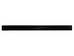 Линейка WORKMATE 40см, черная, пластиковая, арт. 182001201