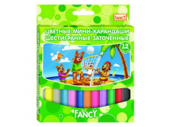 Набор карандашей цветных укороченных FANCY, 12 цв., арт. FCP121-12