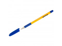 Ручка шариковая OfficeSpace "Yellow Stone", синяя, 0,7мм, грип, штрихкод BPG_19591