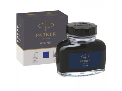 Чернила для перьевых ручек QUINK, флакон 57 мл, цвет синий, арт. PARKER-1950376
