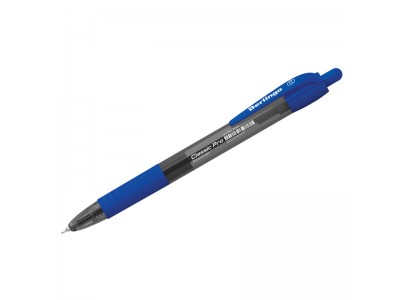 Ручка шариковая автоматическая Berlingo "Classic Pro" синяя, 0,7мм, грип CBm_70922