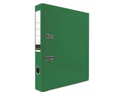 Папка-регистратор 50 мм, PVC, цвет зеленый