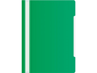 Папка-скоросшиватель Бюрократ -PS20GRN A4 прозрач.верх.лист пластик зеленый 0.12/0.16