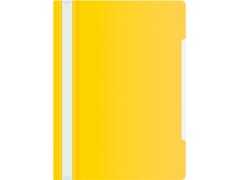Папка-скоросшиватель Бюрократ -PS20YEL A4 прозрач.верх.лист пластик желтый 0.12/0.16