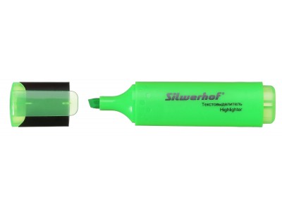Текстовыделитель Silwerhof Blaze 108036-03 скошенный пиш. наконечник 1-5мм зеленый