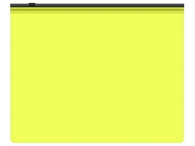 Папка на молнии ZIP Бюрократ Double Neon DNEBPM4AYELBL A4+ полипропилен 0.15мм желтый