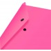 Конверт на кнопке Бюрократ Double Neon DNEPK803A4PINK A4 гориз. пластик 0.18мм розовый