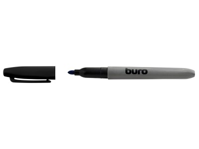 Маркер перманентный Buro 1487302 пулевидный пиш. наконечник 2.5мм черный