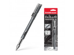 Ручка гелевая Erich Krause "Megapolis" черная, 0,5мм 93