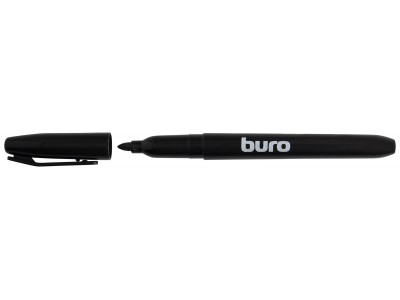 Маркер перманентный Buro Line 1489636 пулевидный пиш. наконечник 1мм черный