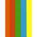 Бумага цветная, DOUBLE A, 80гр, А4, 5х20, ассорти, интеснив, (оранжевый, красный, зеленый, синий, желтый), 100л, арт. Deep Rainbow 5