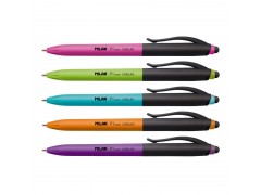 Ручка шариковая автоматическая со стилусом Milan "P1 Stylus" фиолетовая, 1,0мм, арт.176592124