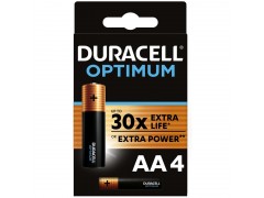 Батарейка Duracell Optimum AA (LR6) алкалиновая, 4BL 5000394158696