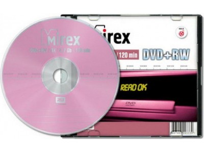 Диск DVD+RW Mirex 4X 4,7 Гб Slim case