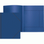 Папка на резинках "Attomex" A4, 450 мкм, фактура "песок", 3 клапана, синяя , арт. 3070402